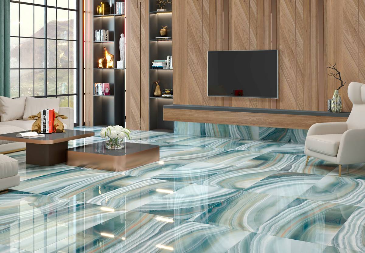 Staro Palacio River Onyx Керамогранит Staro Palacio River Onyx 60x120 полированный имитация оникса
